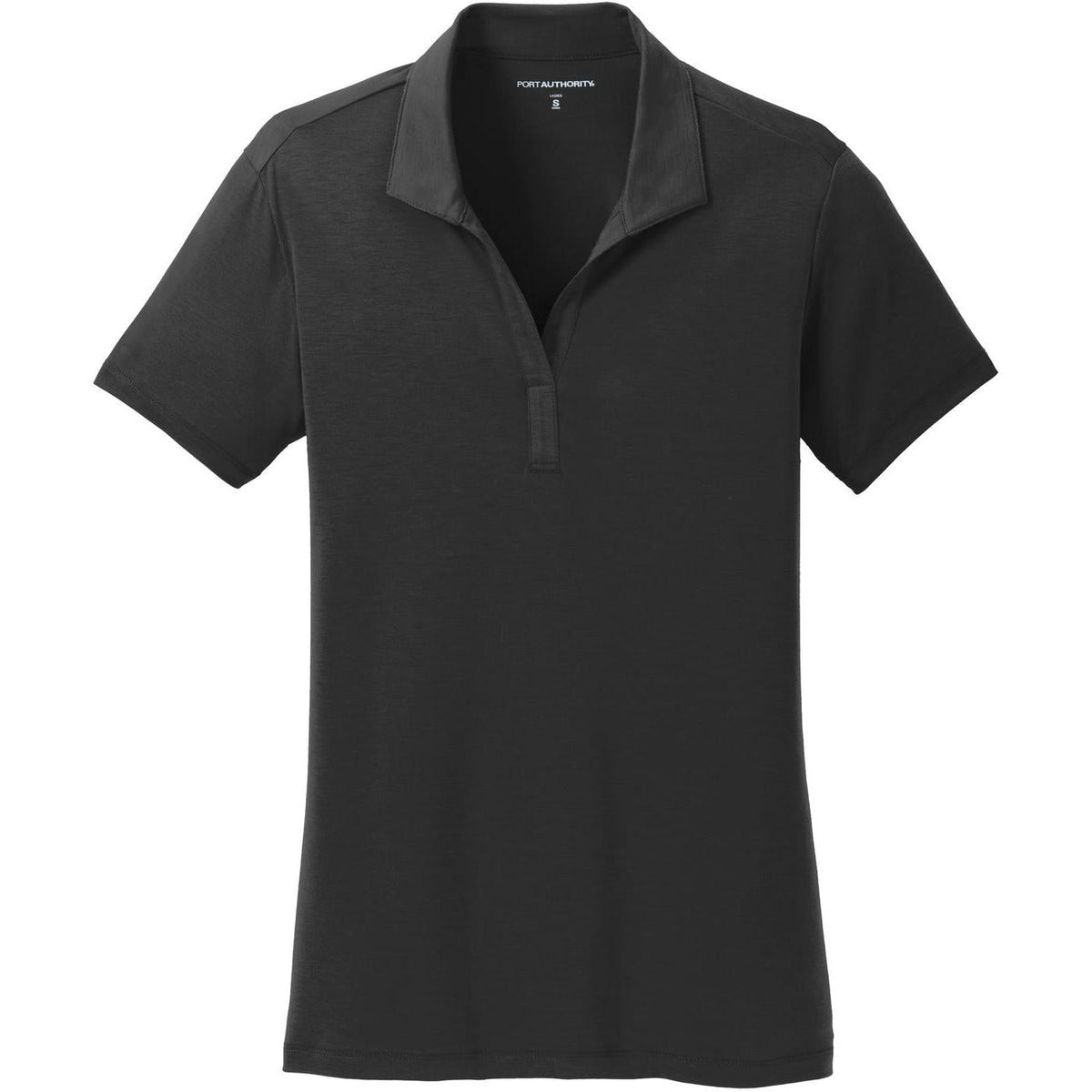 no-logo Port Authority Women's Cotton Touch Performance Polo-Regular-Port Authority-Black-S-Thread Logic
