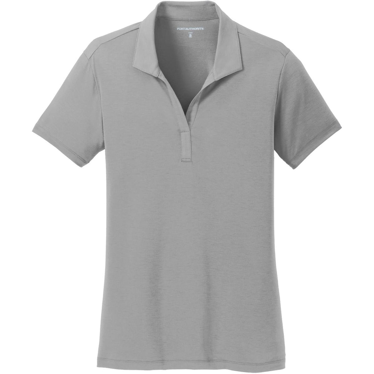 no-logo Port Authority Women's Cotton Touch Performance Polo-Regular-Port Authority-Frost Grey-S-Thread Logic