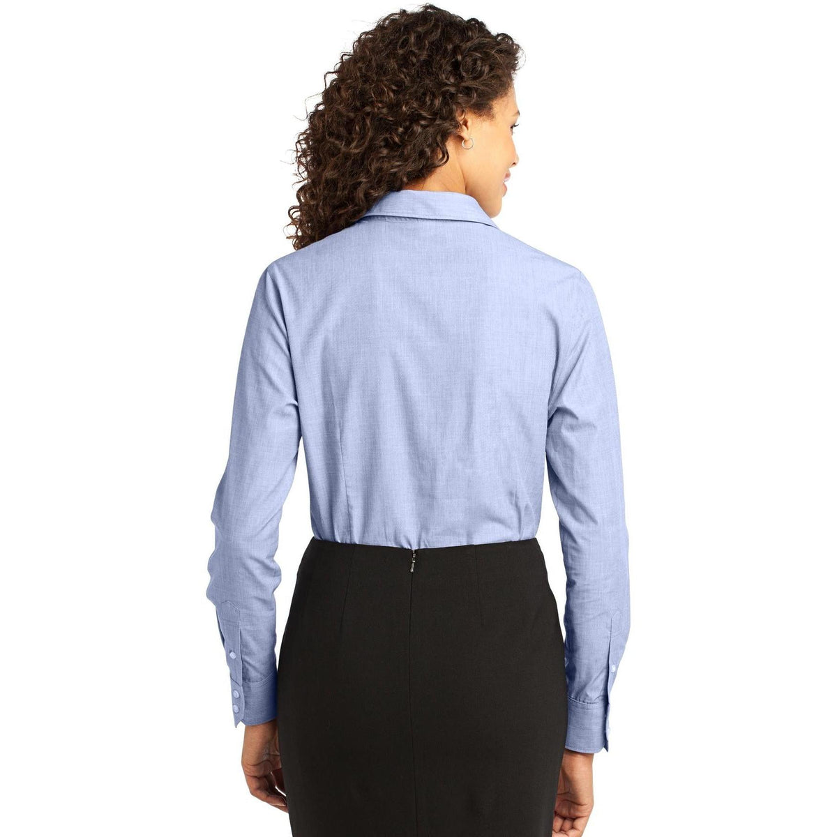 no-logo Port Authority Ladies Crosshatch Easy Care Shirt-Regular-Port Authority-Thread Logic