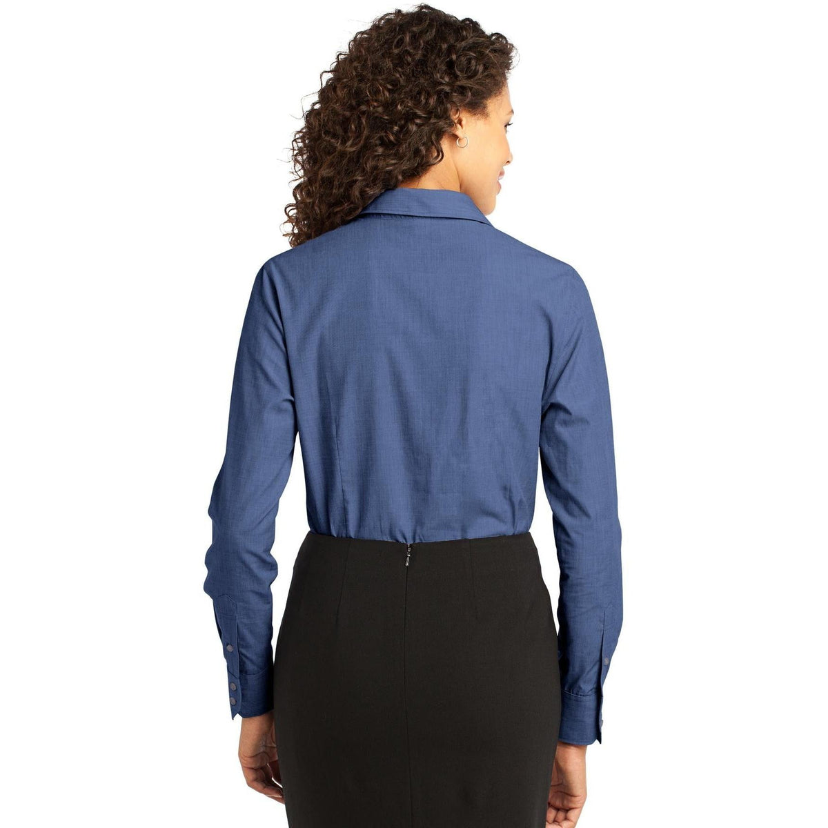 no-logo Port Authority Ladies Crosshatch Easy Care Shirt-Regular-Port Authority-Thread Logic