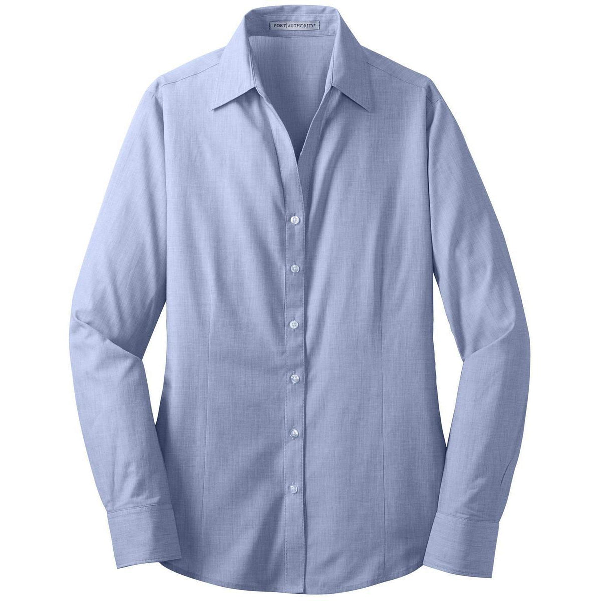 no-logo Port Authority Ladies Crosshatch Easy Care Shirt