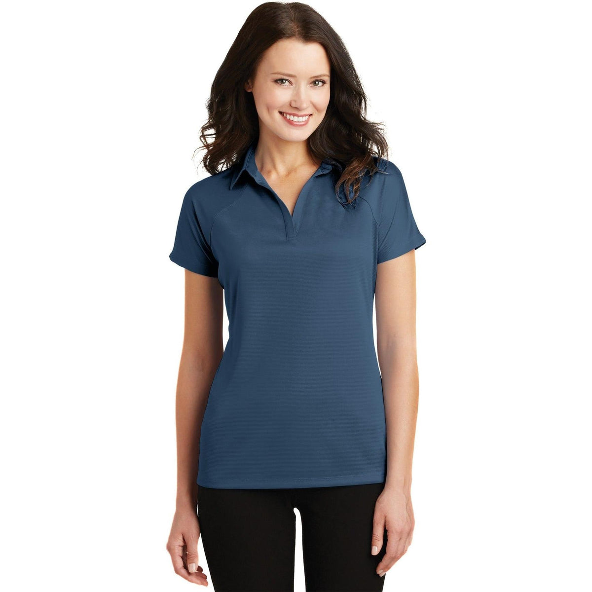 no-logo Port Authority Women's Crossover Raglan Polo-Regular-Port Authority-Thread Logic