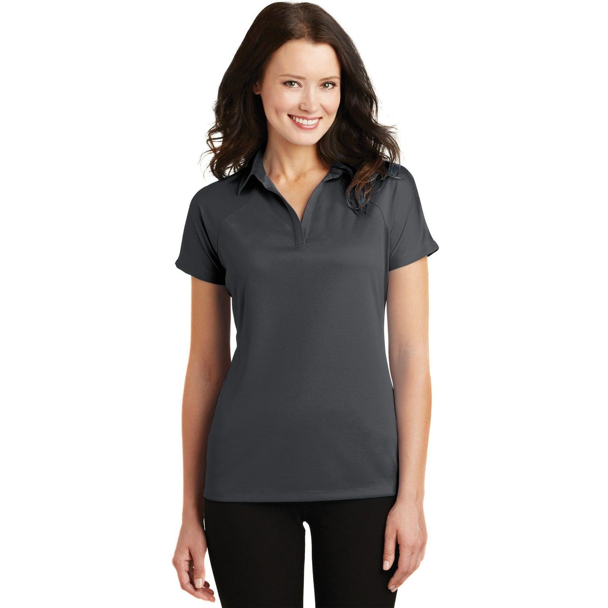 no-logo Port Authority Women's Crossover Raglan Polo-Regular-Port Authority-Thread Logic