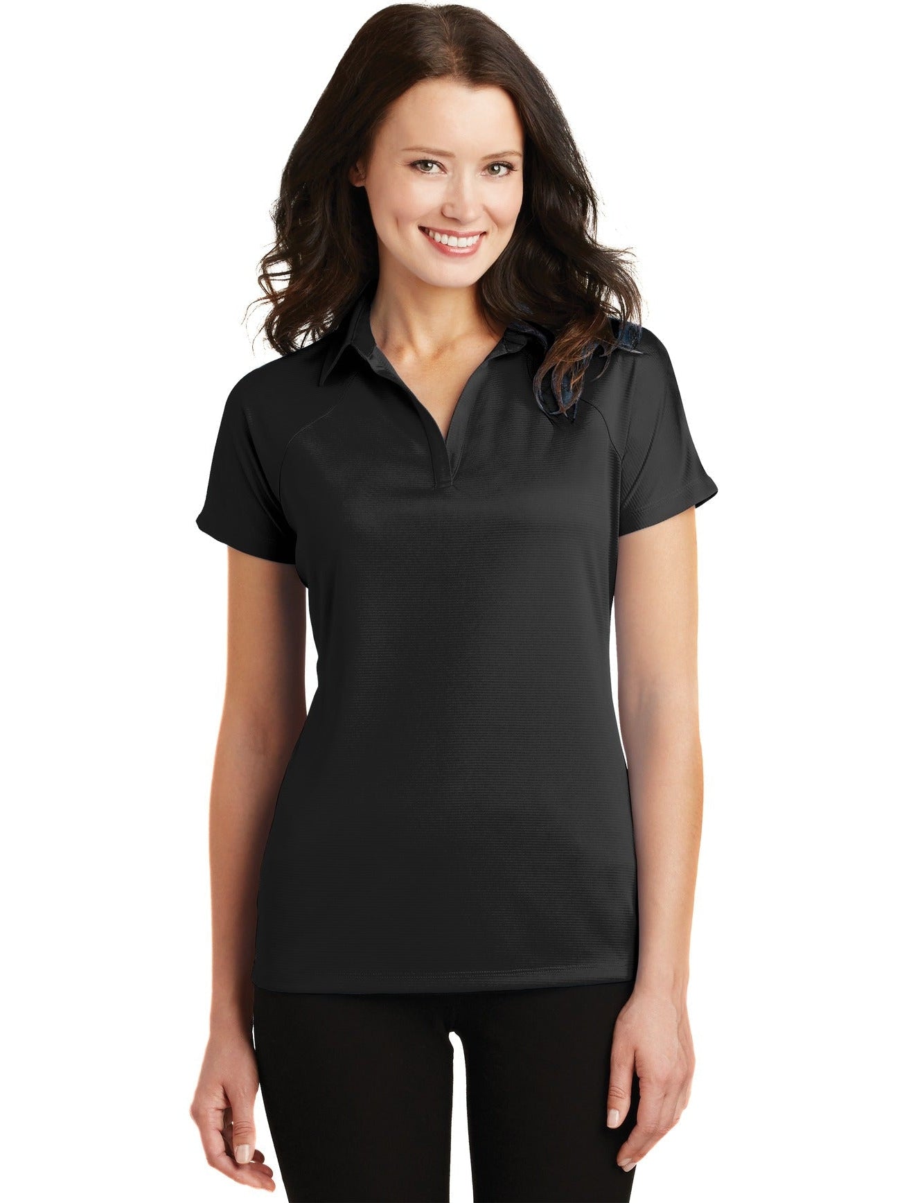no-logo Port Authority Ladies Crossover Raglan Polo-Regular-Port Authority-Thread Logic