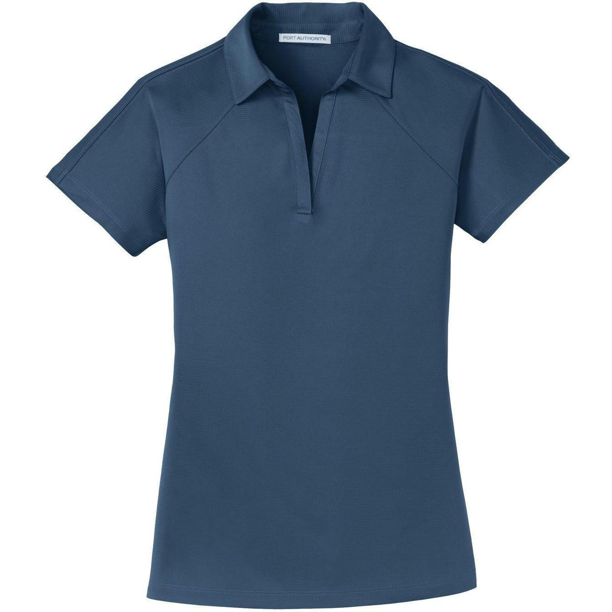 no-logo Port Authority Women's Crossover Raglan Polo-Regular-Port Authority-Regatta Blue-XS-Thread Logic
