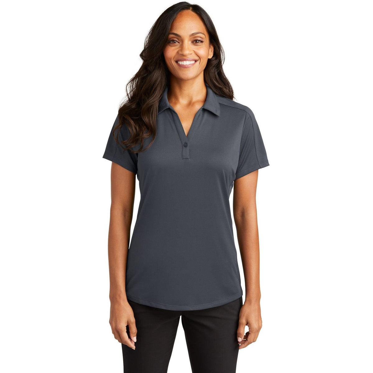 no-logo Port Authority Women's Diamond Jacquard Polo-Regular-Port Authority-Thread Logic