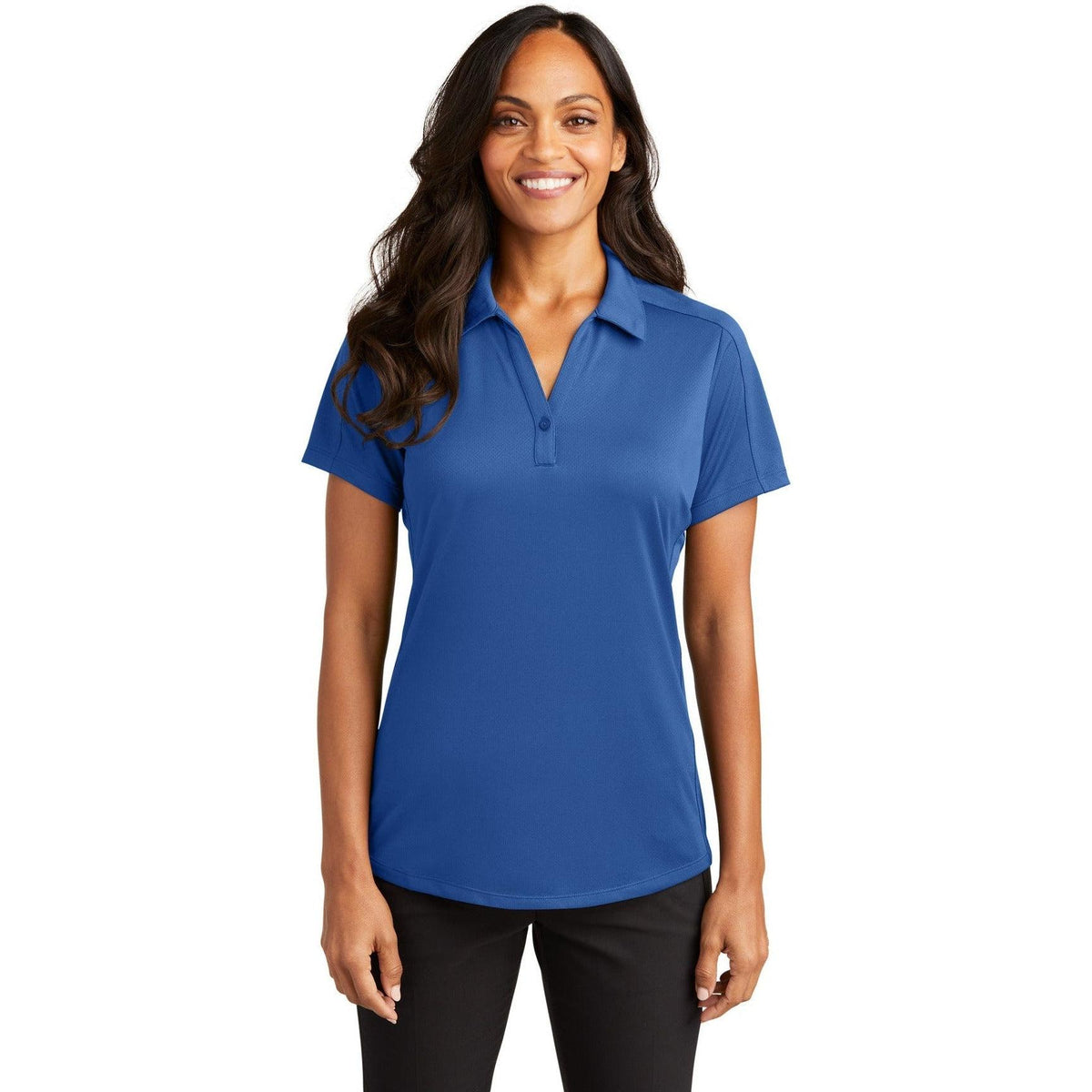 no-logo Port Authority Women's Diamond Jacquard Polo-Regular-Port Authority-Thread Logic