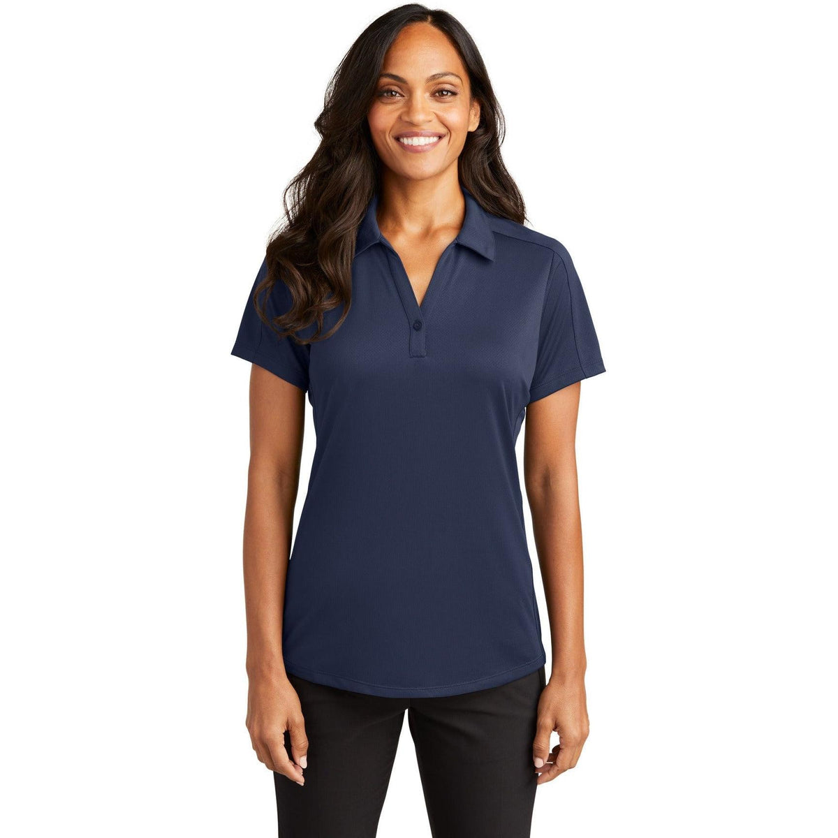 no-logo Port Authority Women's Diamond Jacquard Polo-Regular-Port Authority-Thread Logic