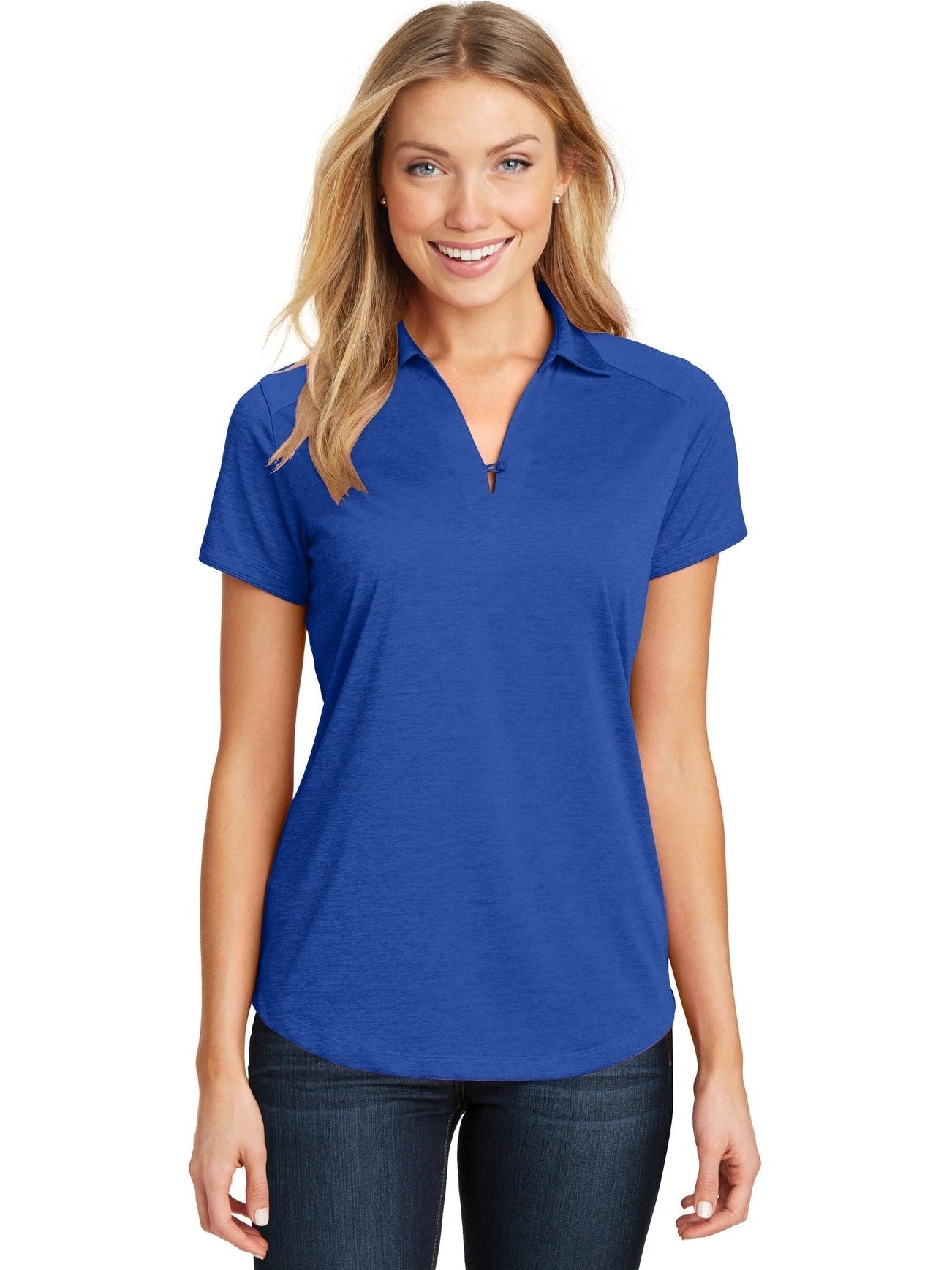 no-logo Port Authority Ladies Digi Heather Performance Polo-Regular-Port Authority-Thread Logic