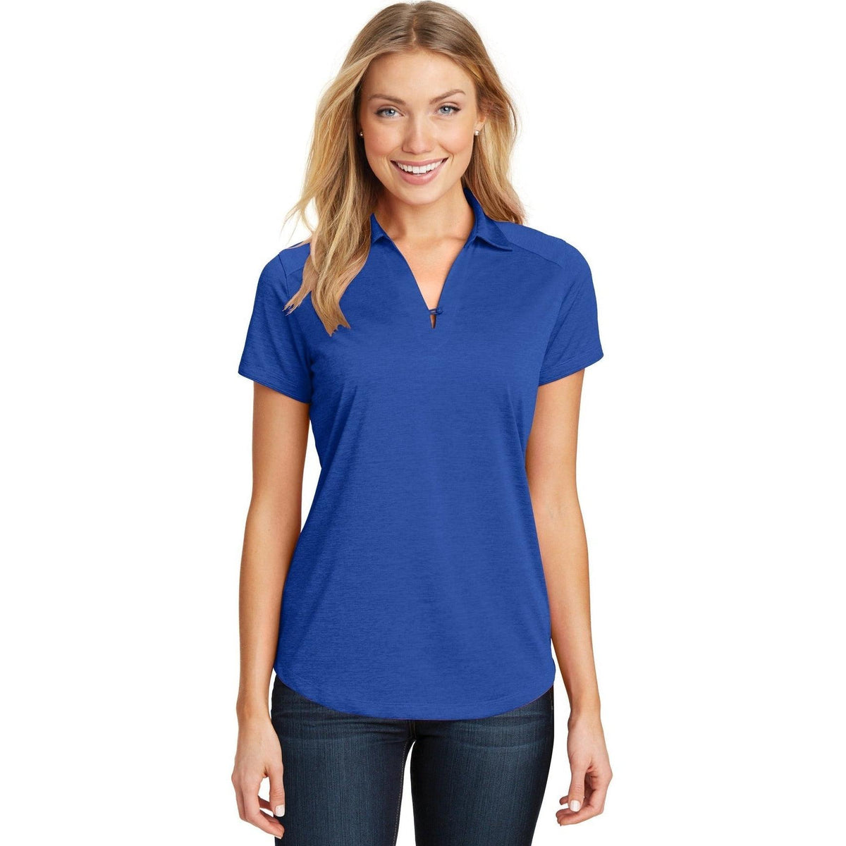 no-logo Port Authority Women's Digi Heather Performance Polo-Regular-Port Authority-Thread Logic