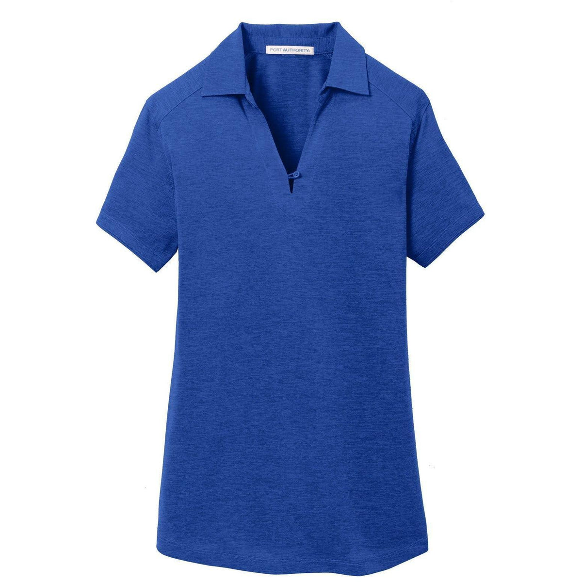 no-logo Port Authority Women's Digi Heather Performance Polo-Regular-Port Authority-True Royal-S-Thread Logic