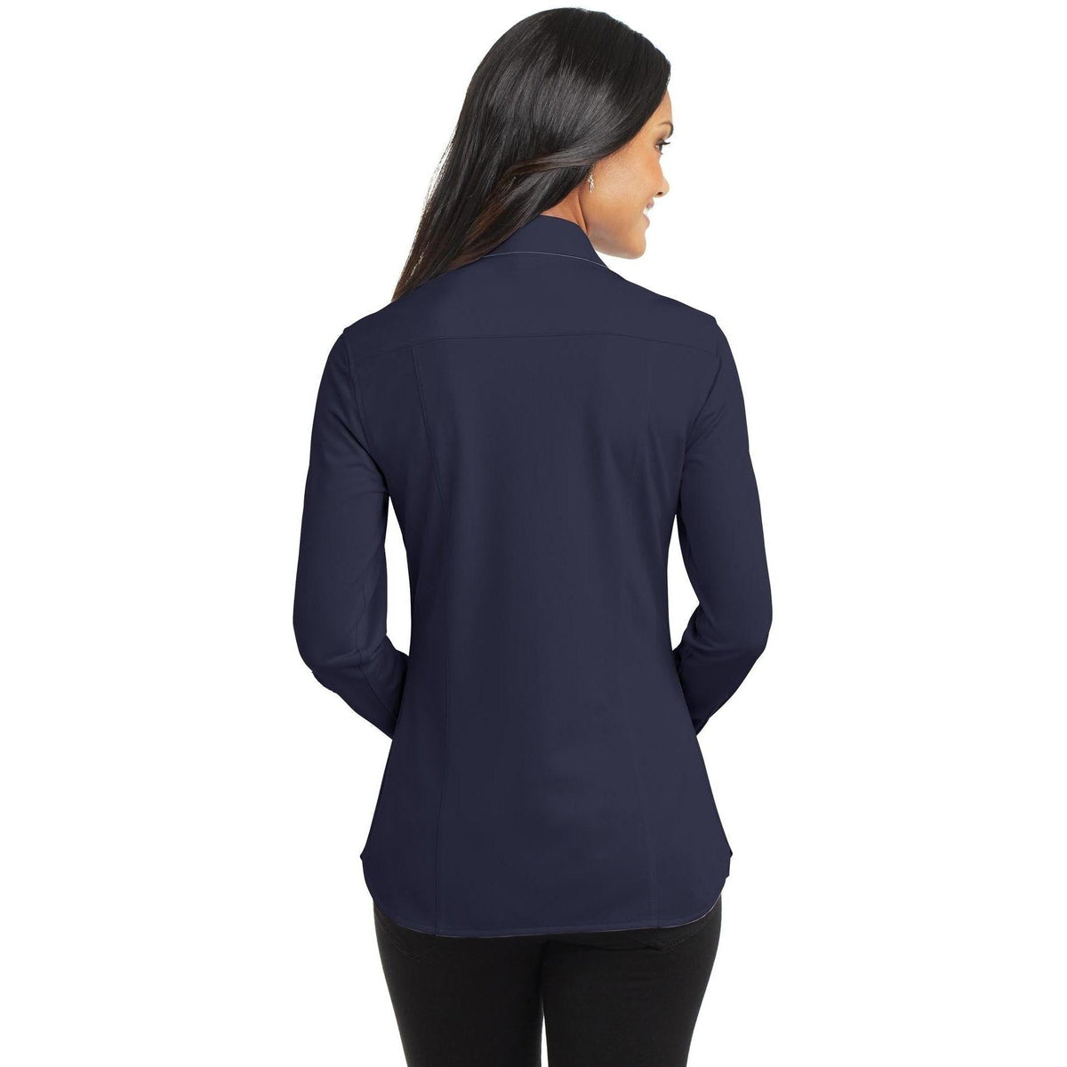 no-logo Port Authority Ladies Dimension Knit Dress Shirt-Regular-Port Authority-Thread Logic