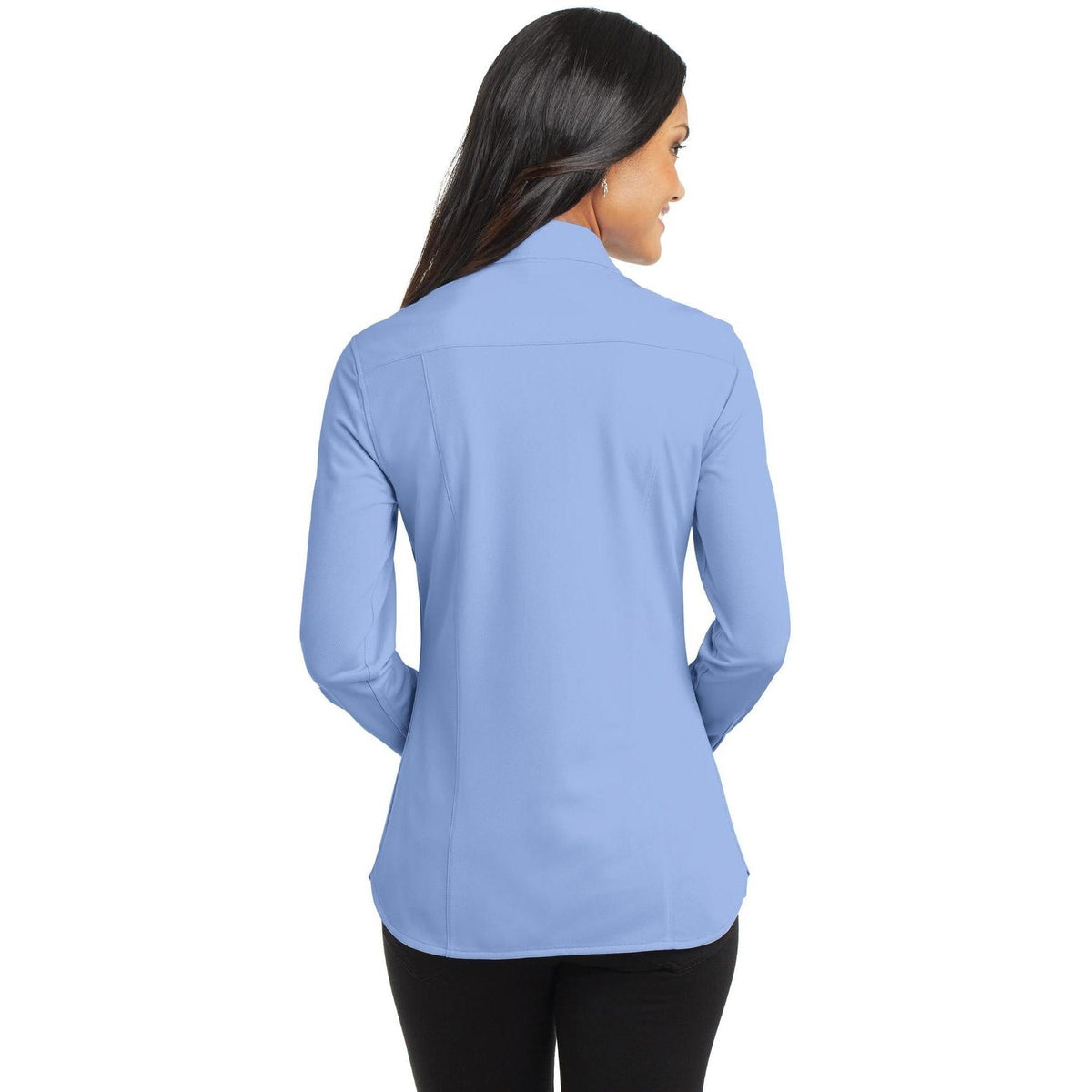no-logo Port Authority Ladies Dimension Knit Dress Shirt-Regular-Port Authority-Thread Logic