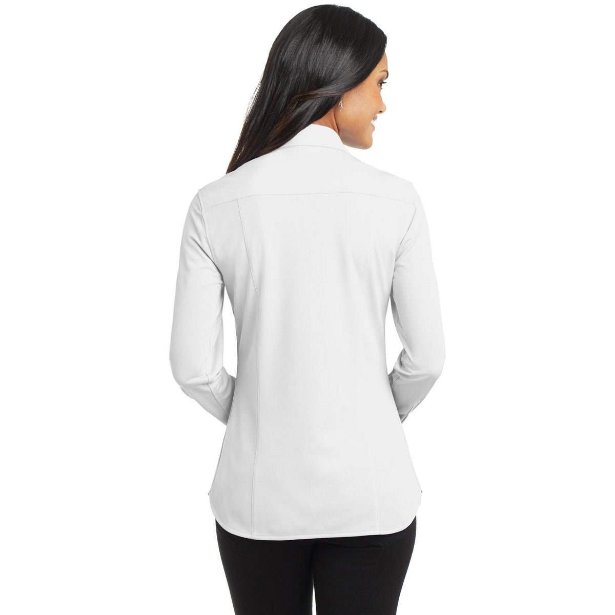 no-logo Port Authority Ladies Dimension Knit Dress Shirt-Regular-Port Authority-Thread Logic