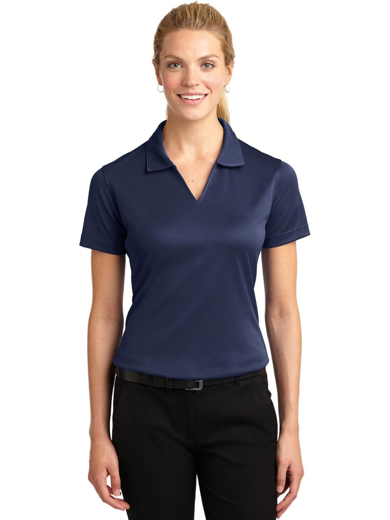 no-logo Port Authority Ladies Dri-Mesh V-Neck Polo Shirt-Regular-Port Authority-Thread Logic