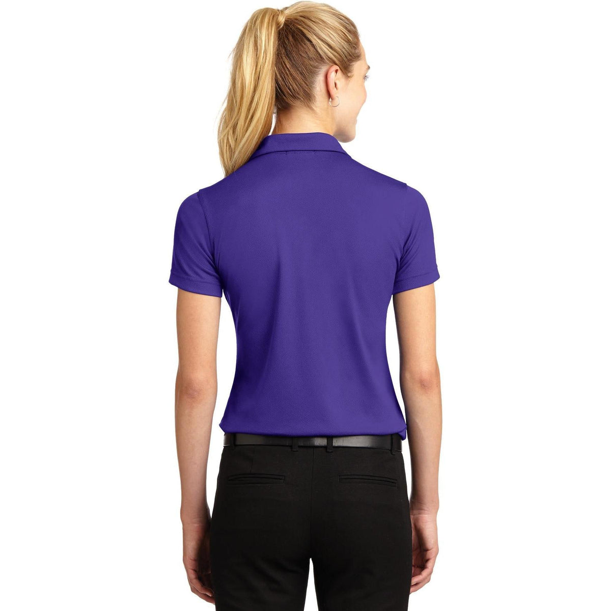 no-logo Sport-Tek Women's Dri-Mesh V-Neck Polo Shirt-Regular-Sport-Tek-Thread Logic
