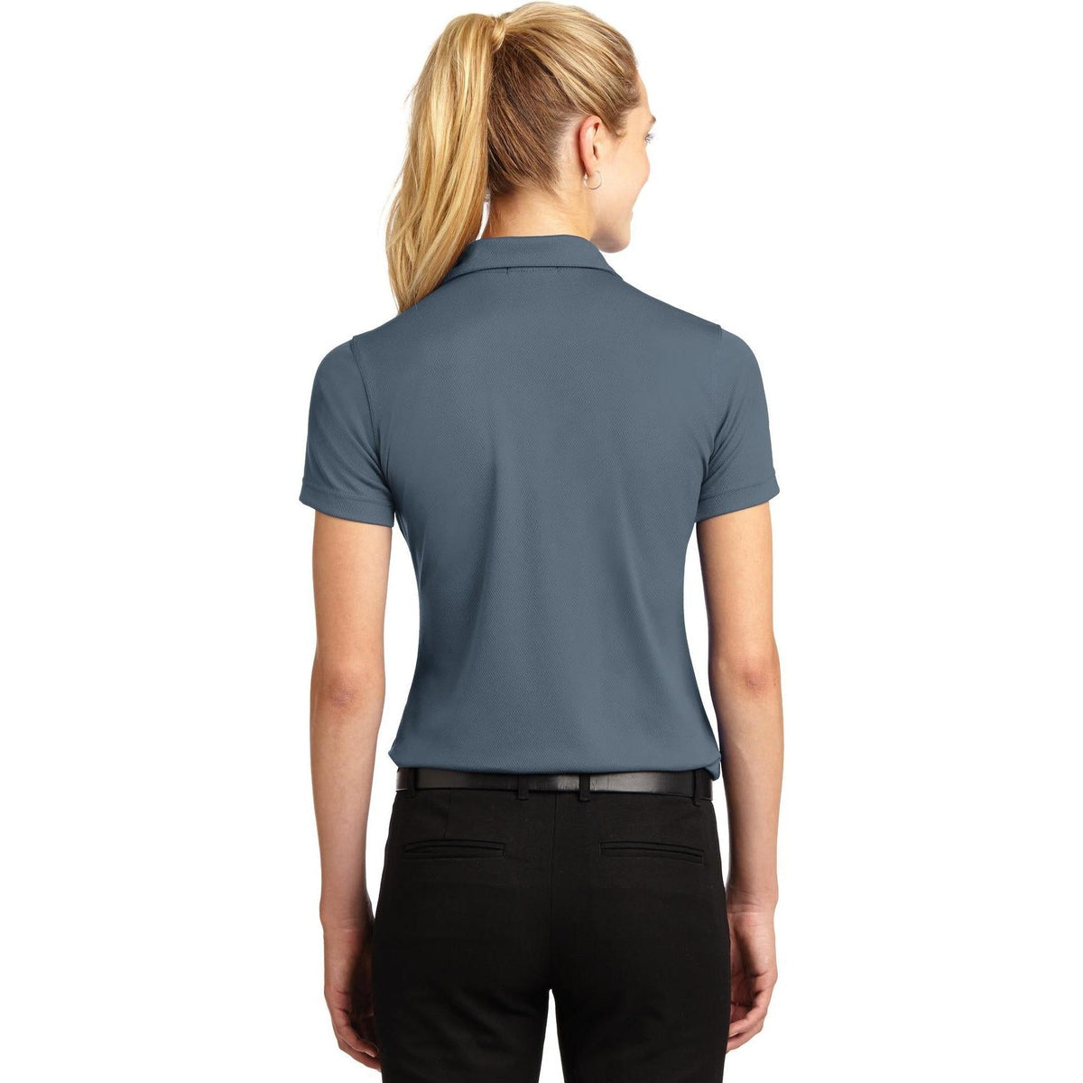 no-logo Sport-Tek Women's Dri-Mesh V-Neck Polo Shirt-Regular-Sport-Tek-Thread Logic