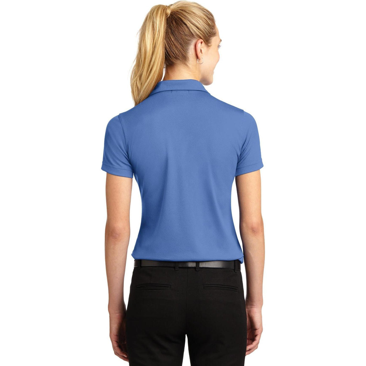 no-logo Sport-Tek Women's Dri-Mesh V-Neck Polo Shirt-Regular-Sport-Tek-Thread Logic