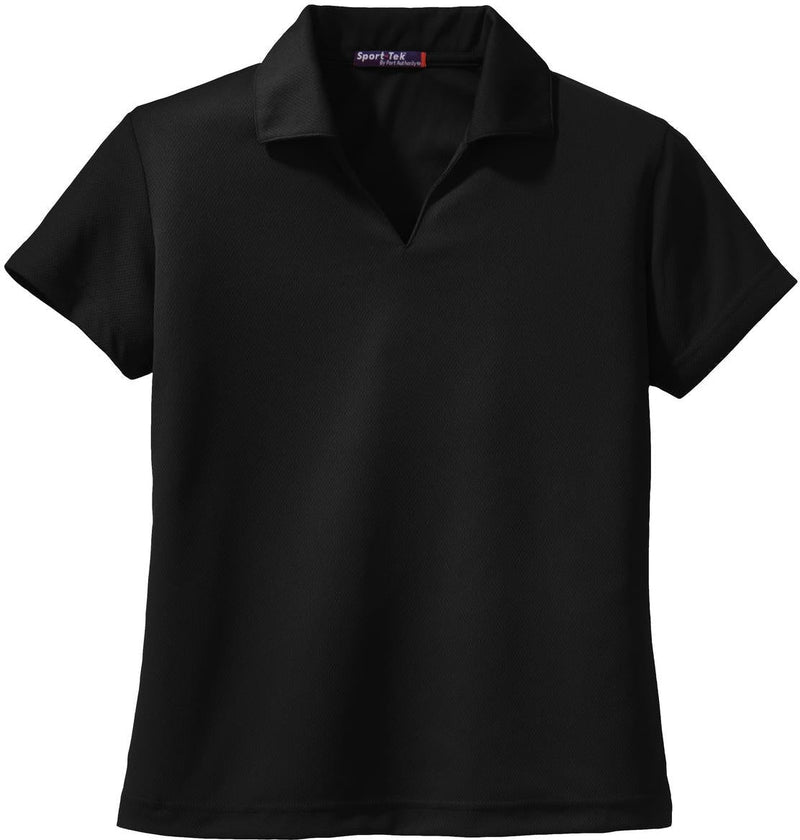 Port Authority Ladies Dri-Mesh V-Neck Polo Shirt-Regular-Port Authority-Black-S-Thread Logic