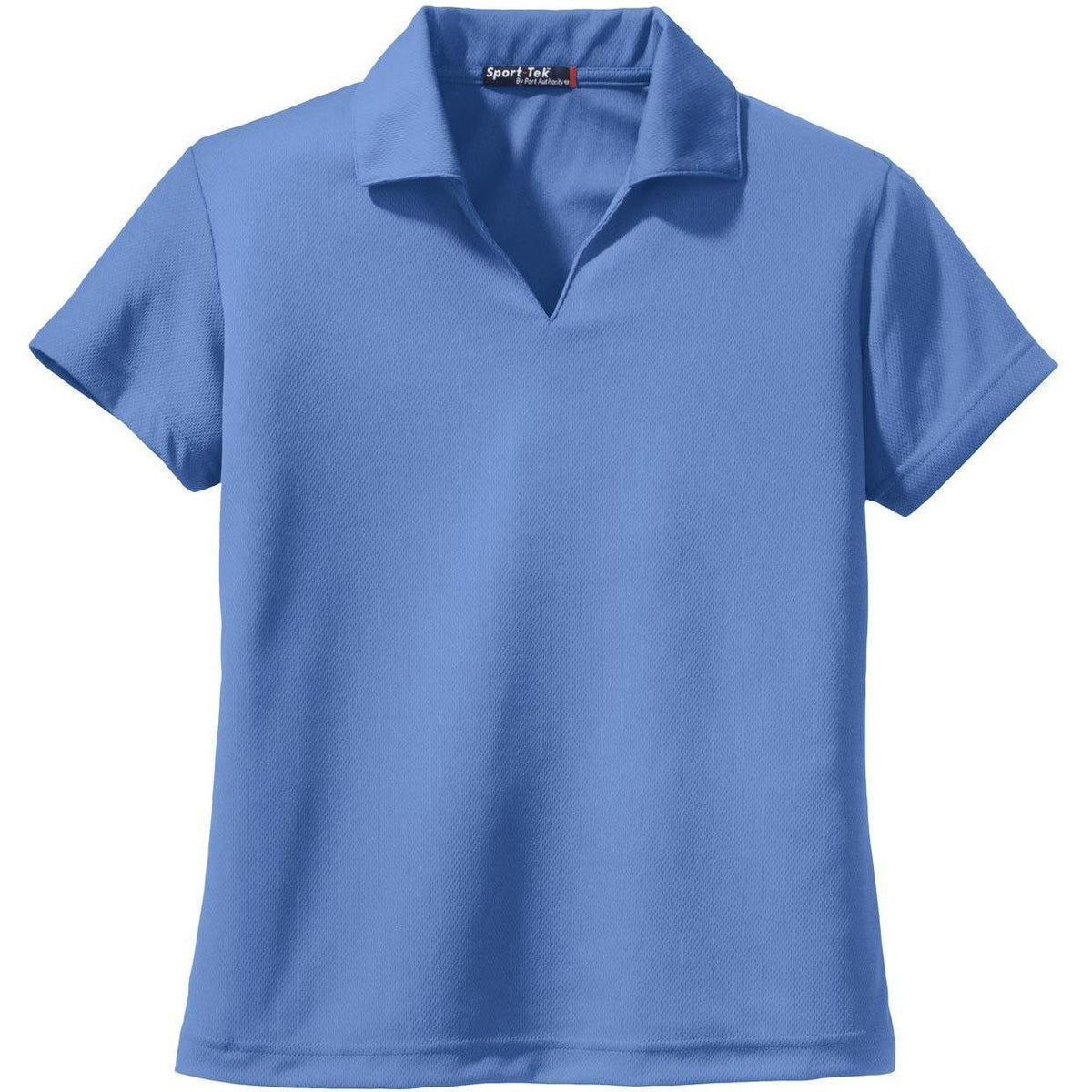 no-logo Sport-Tek Women's Dri-Mesh V-Neck Polo Shirt-Regular-Sport-Tek-Blueberry-S-Thread Logic