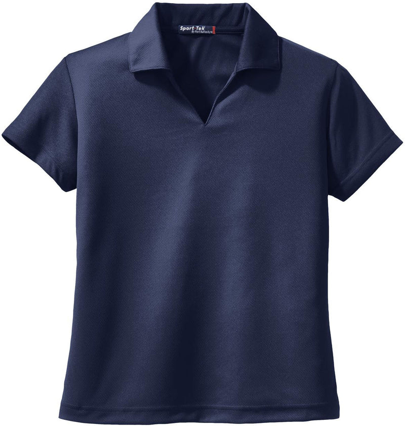 no-logo Port Authority Ladies Dri-Mesh V-Neck Polo Shirt-Regular-Port Authority-Navy-S-Thread Logic