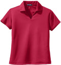 Port Authority Ladies Dri-Mesh V-Neck Polo Shirt-Regular-Port Authority-Red-S-Thread Logic