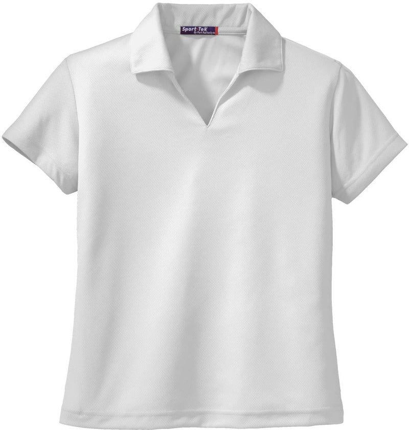 Port Authority Ladies Dri-Mesh V-Neck Polo Shirt-Regular-Port Authority-White-S-Thread Logic
