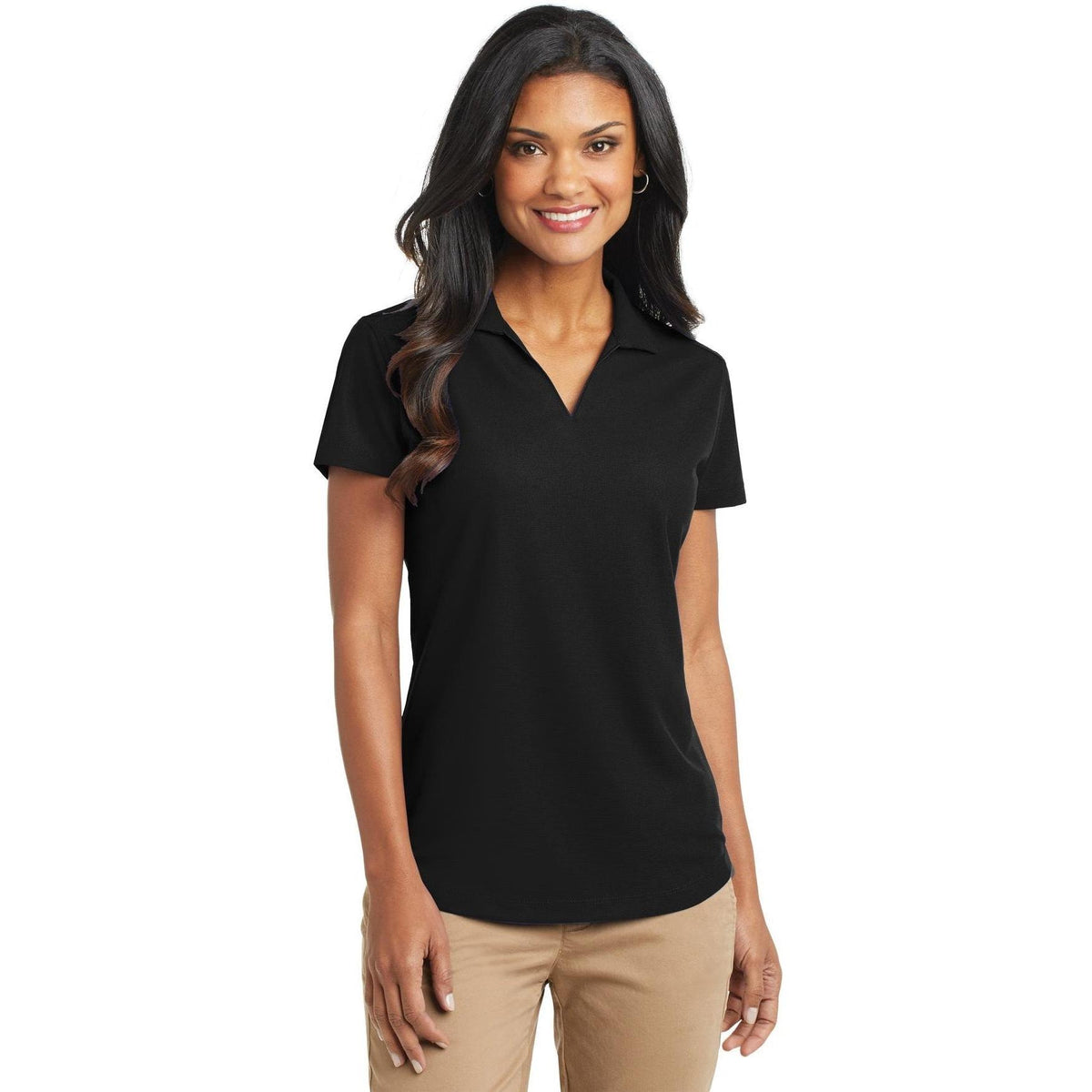 no-logo Port Authority Women's Dry Zone Grid Polo-Regular-Port Authority-Thread Logic