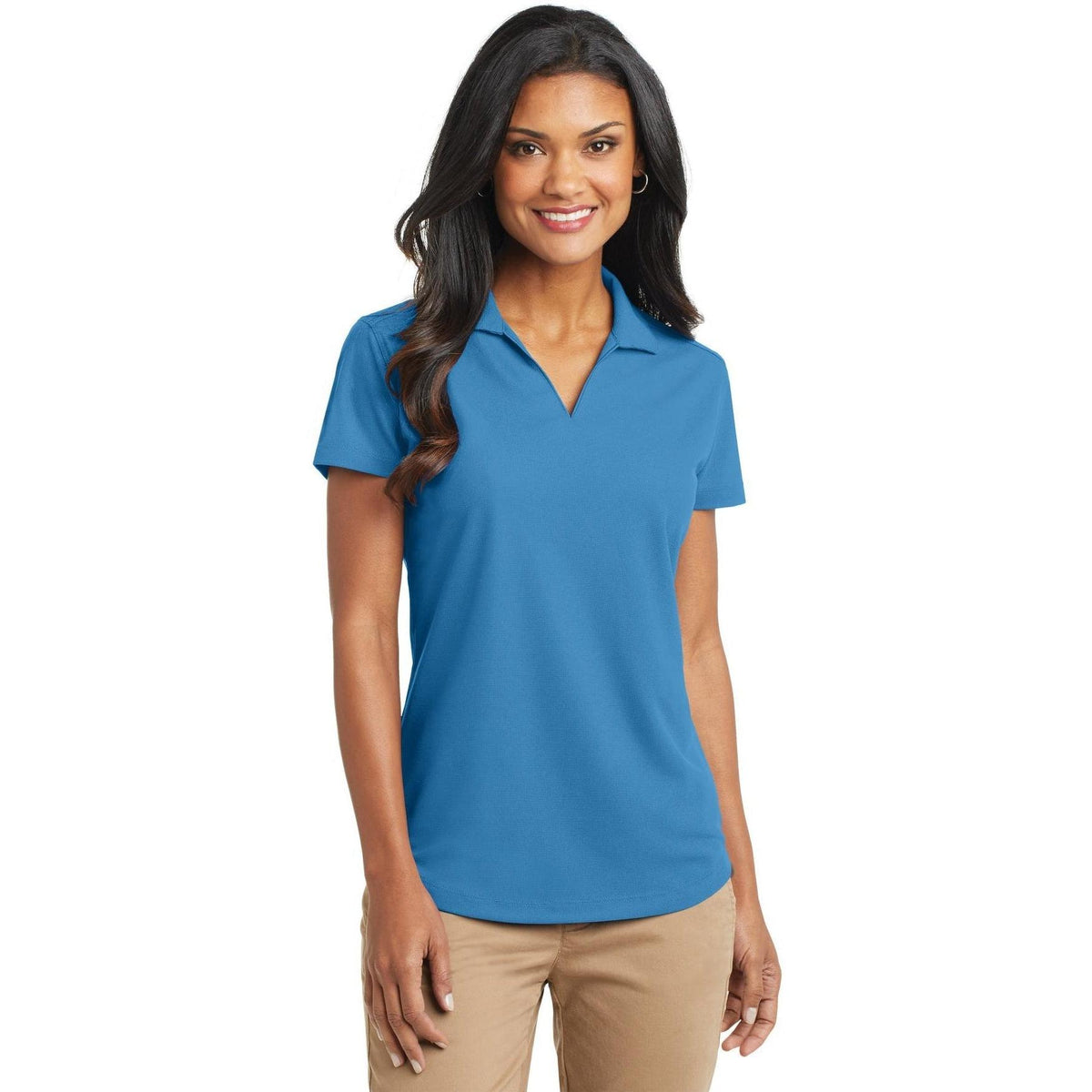 no-logo Port Authority Women's Dry Zone Grid Polo-Regular-Port Authority-Thread Logic