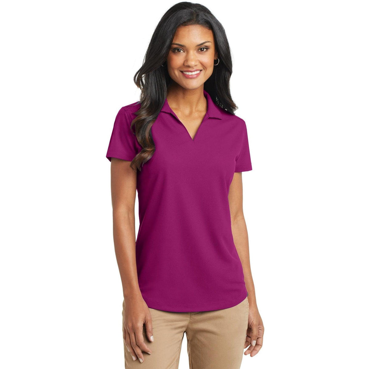 no-logo Port Authority Women's Dry Zone Grid Polo-Regular-Port Authority-Thread Logic