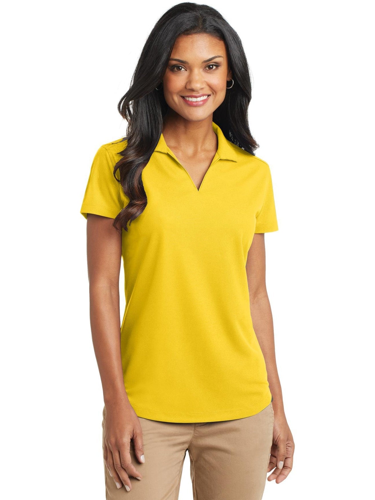 no-logo Port Authority Ladies Dry Zone Grid Polo-Regular-Port Authority-Thread Logic