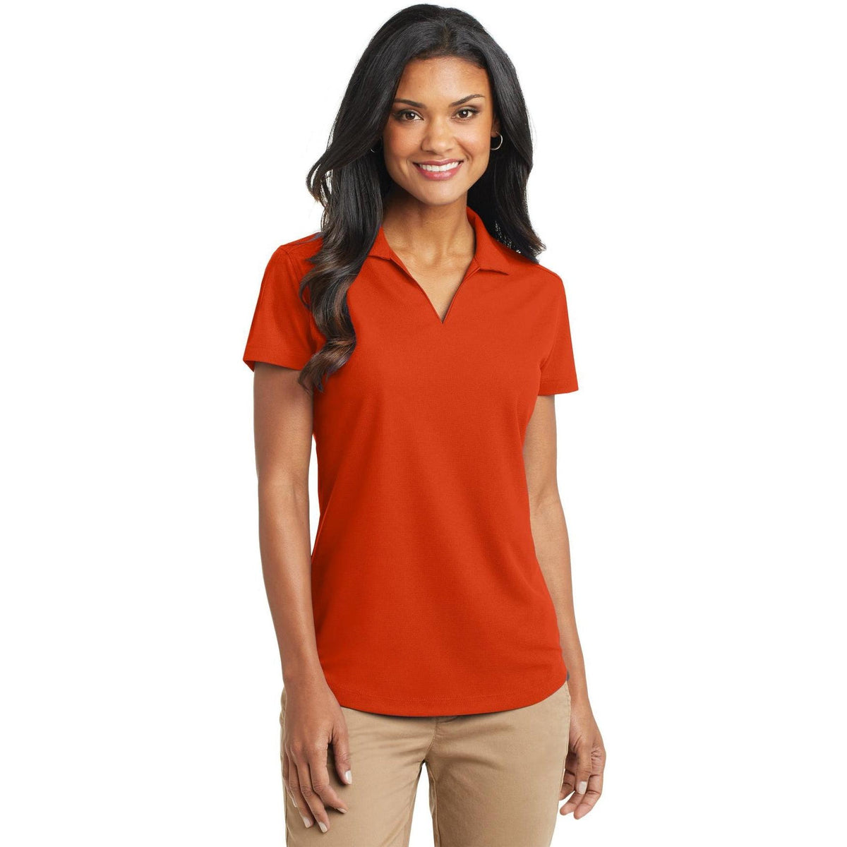 no-logo Port Authority Women's Dry Zone Grid Polo-Regular-Port Authority-Thread Logic