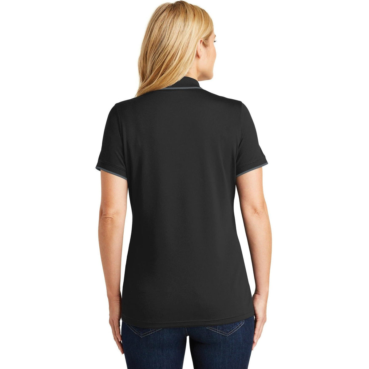 no-logo Port Authority Women's Dry Zone UV Micro-Mesh Tipped Polo-Regular-Port Authority-Thread Logic