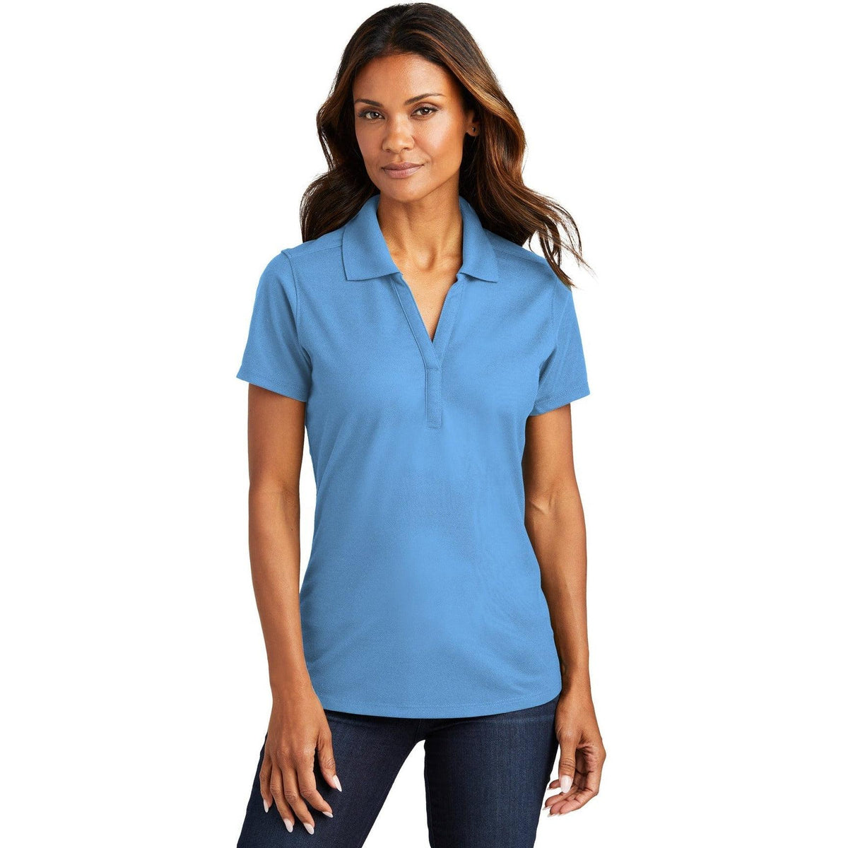 no-logo Port Authority Women's EZPerformance Pique Polo-Regular-Port Authority-Thread Logic