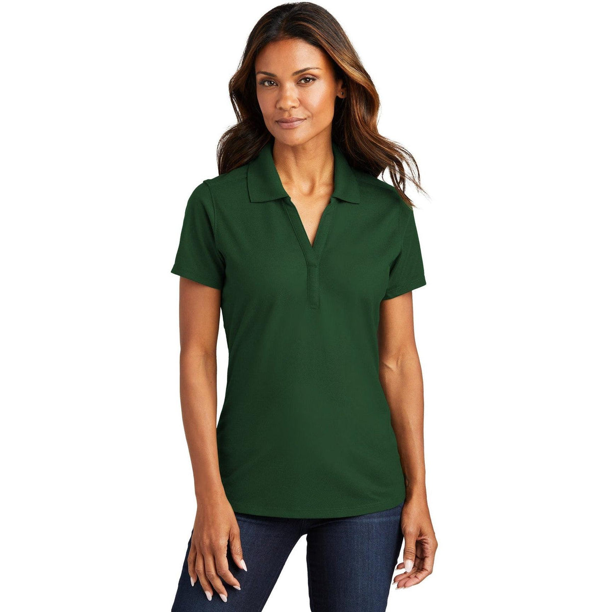 no-logo Port Authority Women's EZPerformance Pique Polo-Regular-Port Authority-Thread Logic