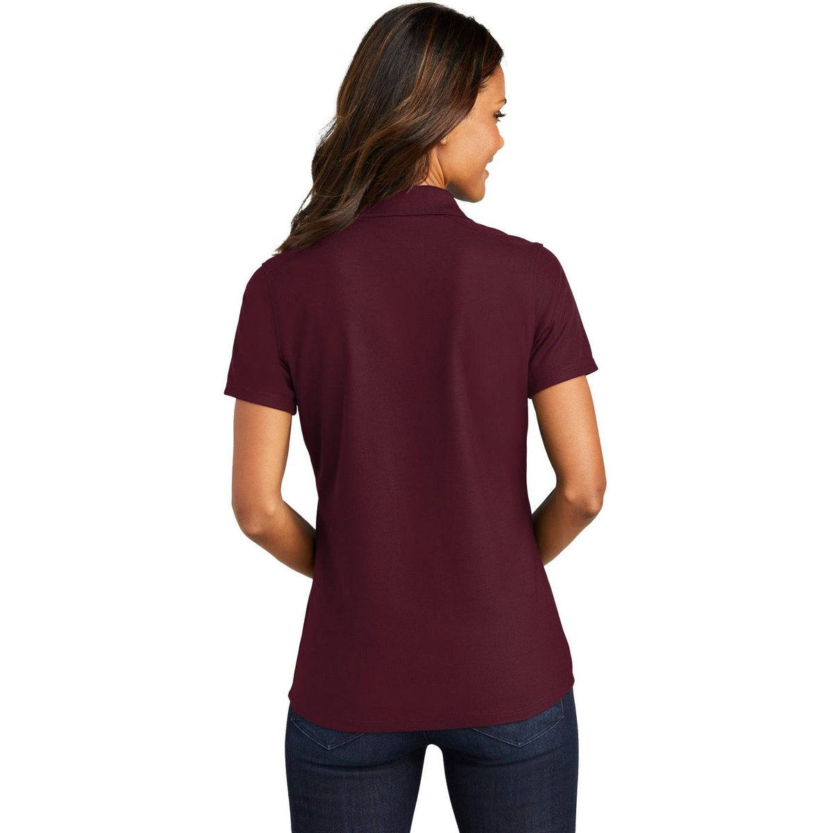 no-logo Port Authority Women's EZPerformance Pique Polo-Regular-Port Authority-Thread Logic
