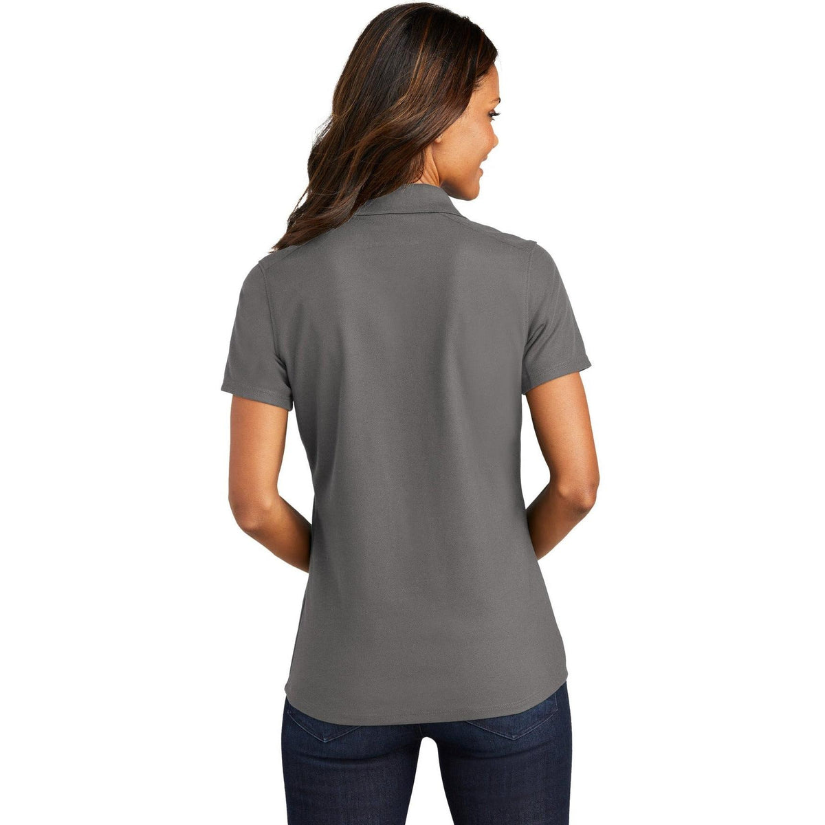 no-logo Port Authority Women's EZPerformance Pique Polo-Regular-Port Authority-Thread Logic