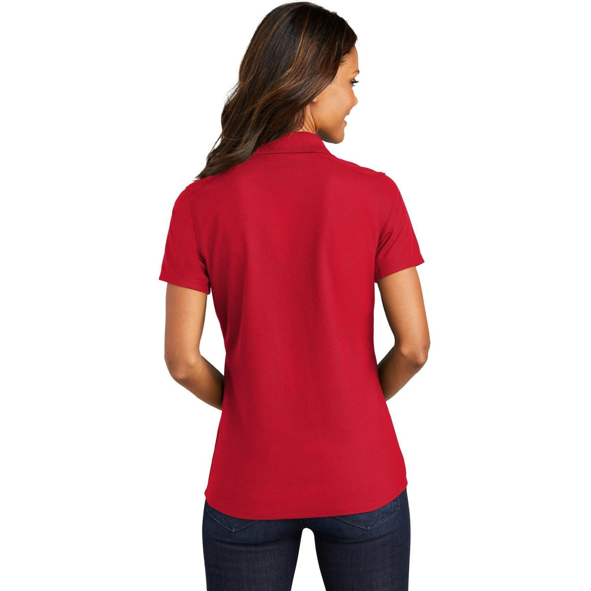no-logo Port Authority Women's EZPerformance Pique Polo-Regular-Port Authority-Thread Logic