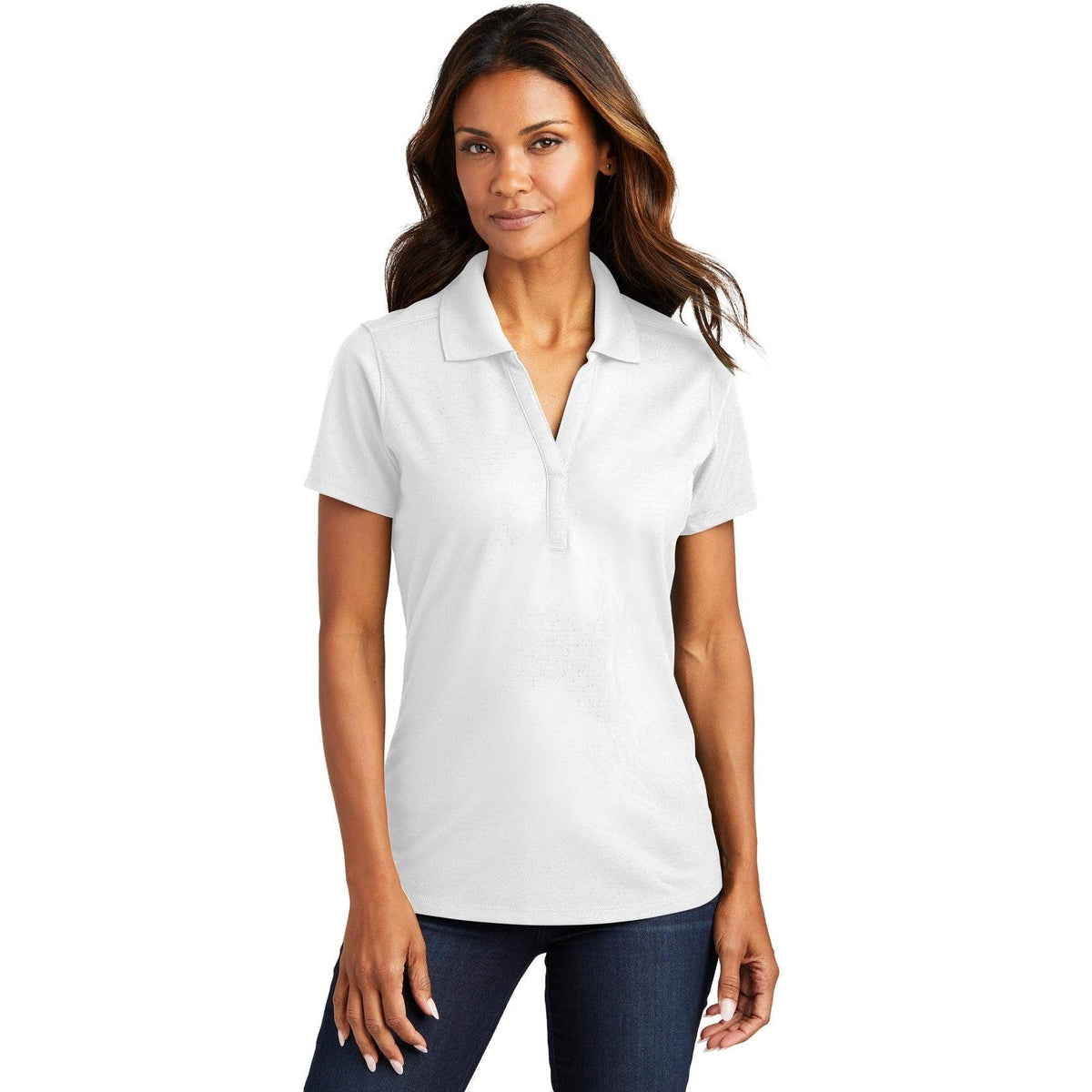 no-logo Port Authority Women's EZPerformance Pique Polo-Regular-Port Authority-Thread Logic