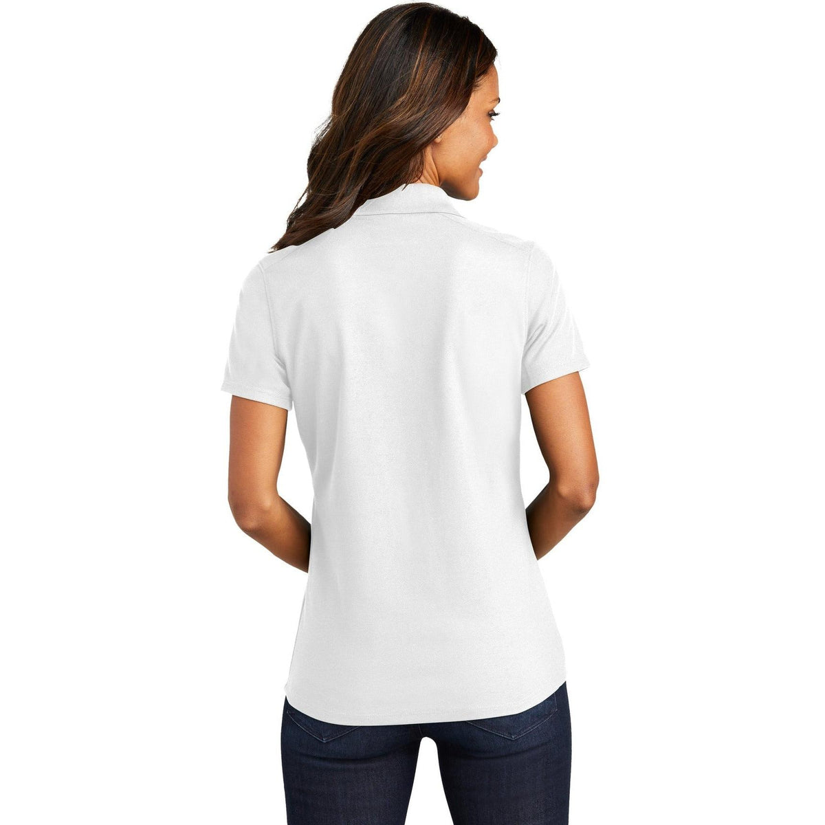no-logo Port Authority Women's EZPerformance Pique Polo-Regular-Port Authority-Thread Logic
