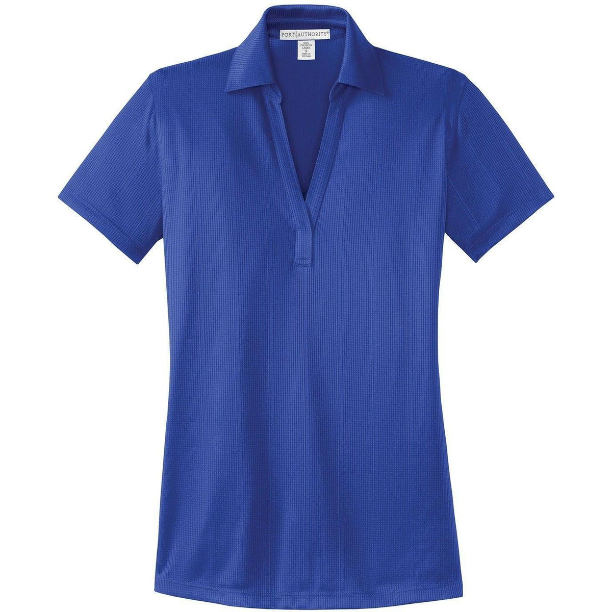 no-logo Port Authority Women's Fine Jacquard Polo-Regular-Port Authority-Hyper Blue-XS-Thread Logic