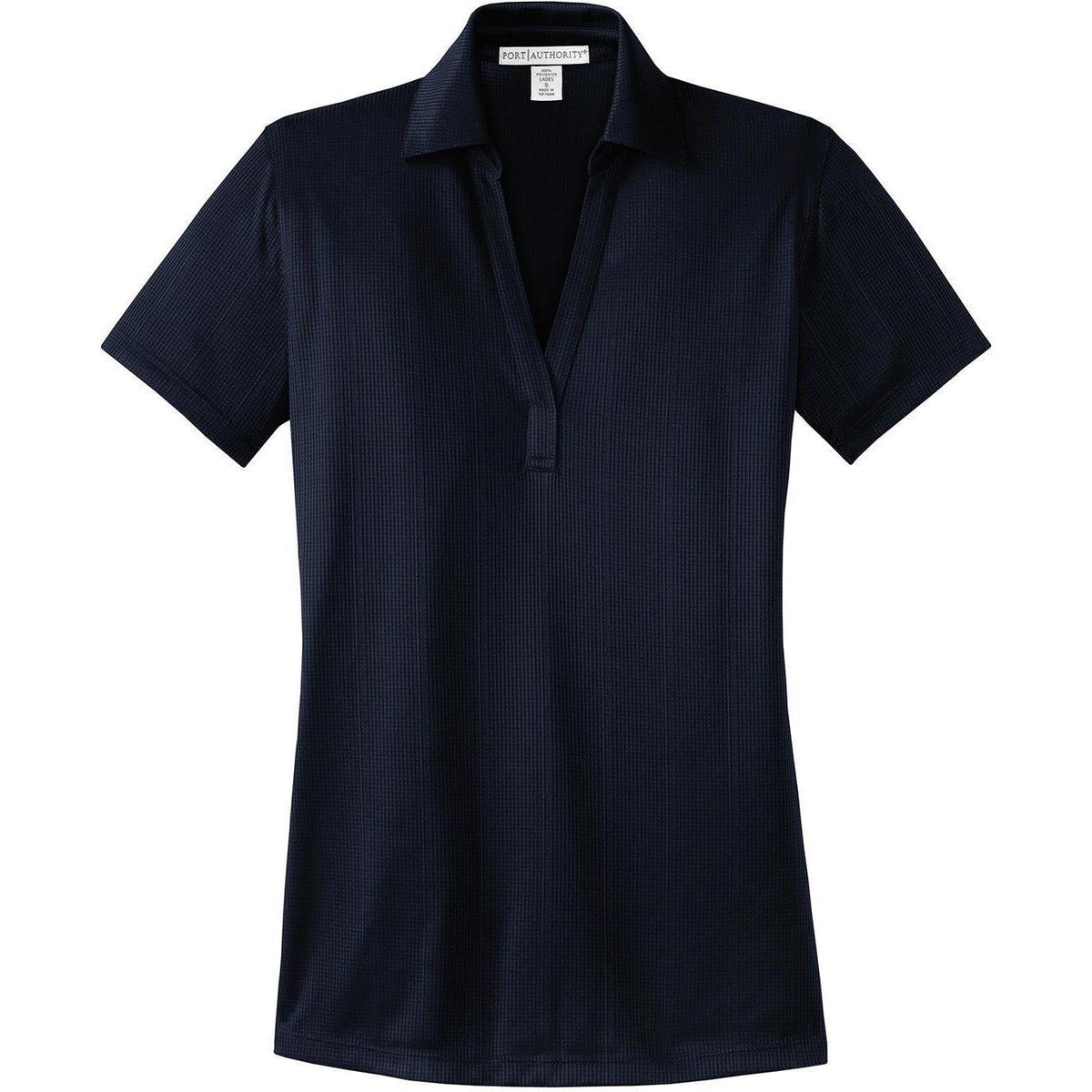 no-logo Port Authority Women's Fine Jacquard Polo-Regular-Port Authority-True Navy-XS-Thread Logic