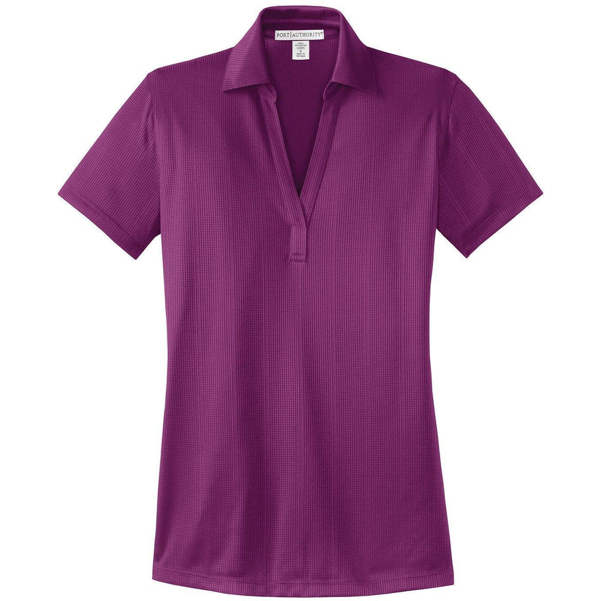 no-logo Port Authority Women's Fine Jacquard Polo-Regular-Port Authority-Violet Purple-XS-Thread Logic