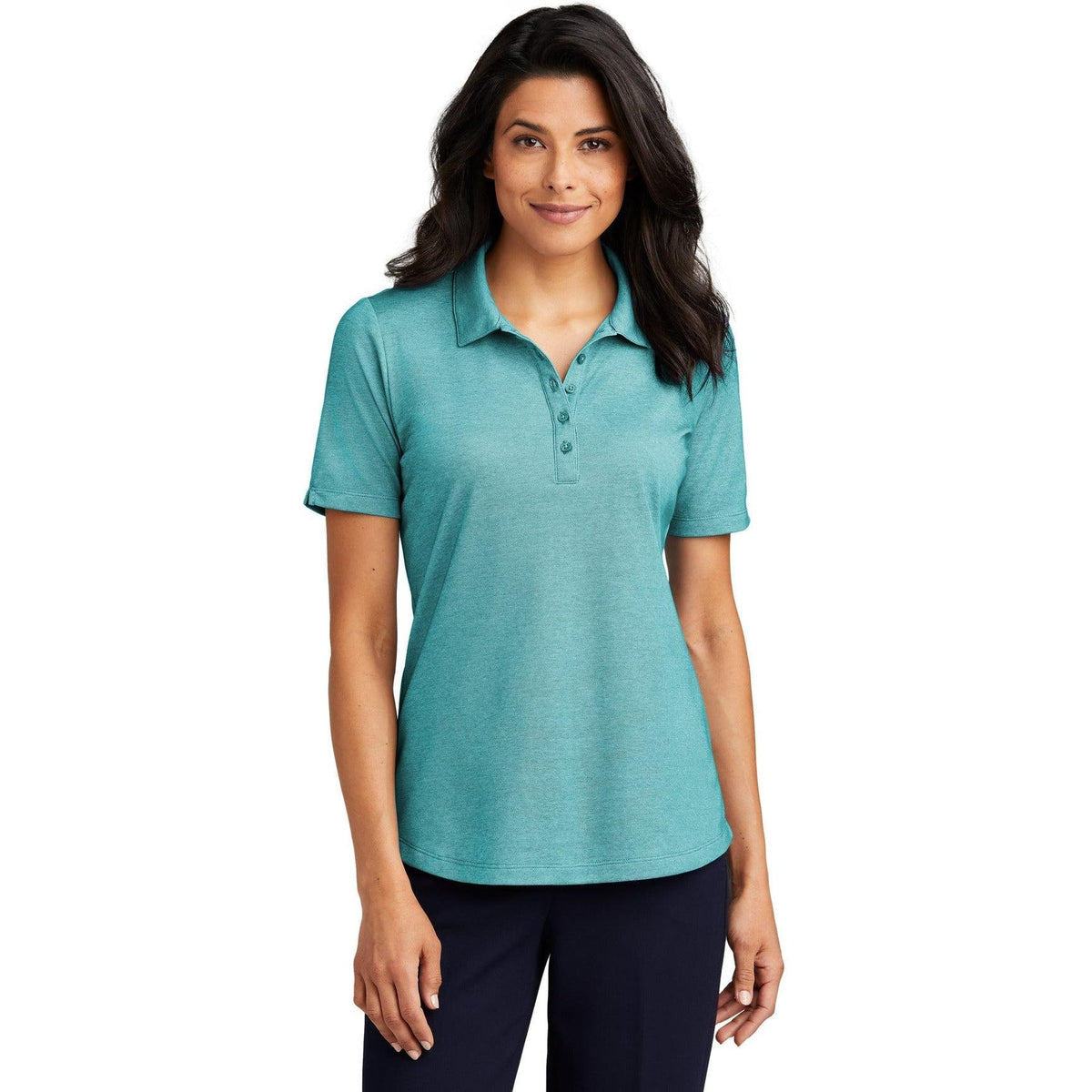 no-logo Port Authority Ladies Fine Pique Blend Polo-New-Port Authority-Thread Logic