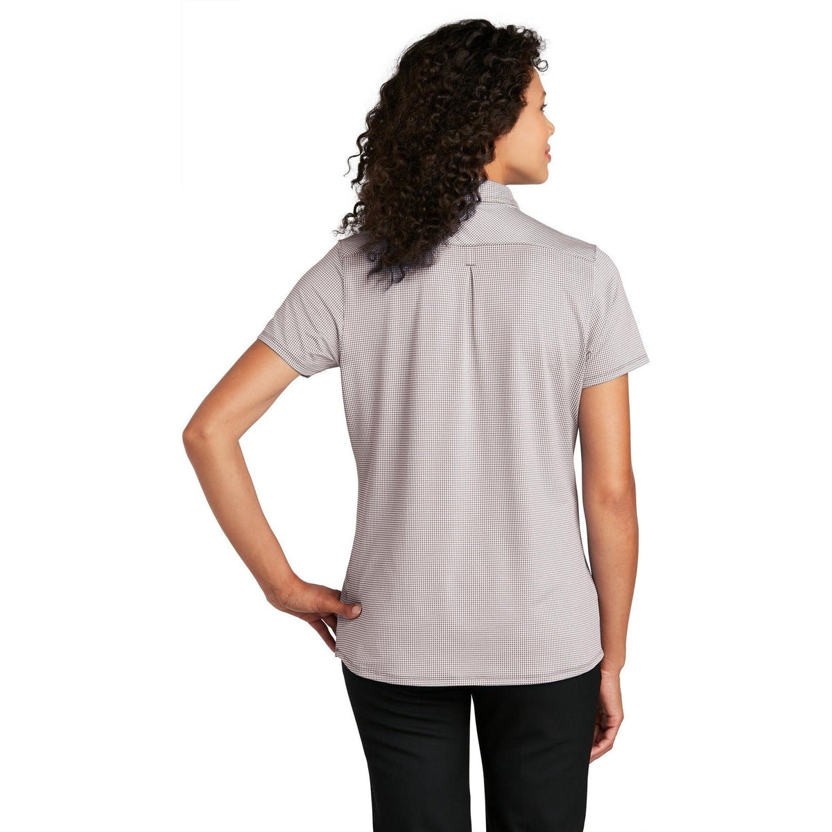 no-logo Port Authority Women's Gingham Polo-Active-Port Authority-Thread Logic