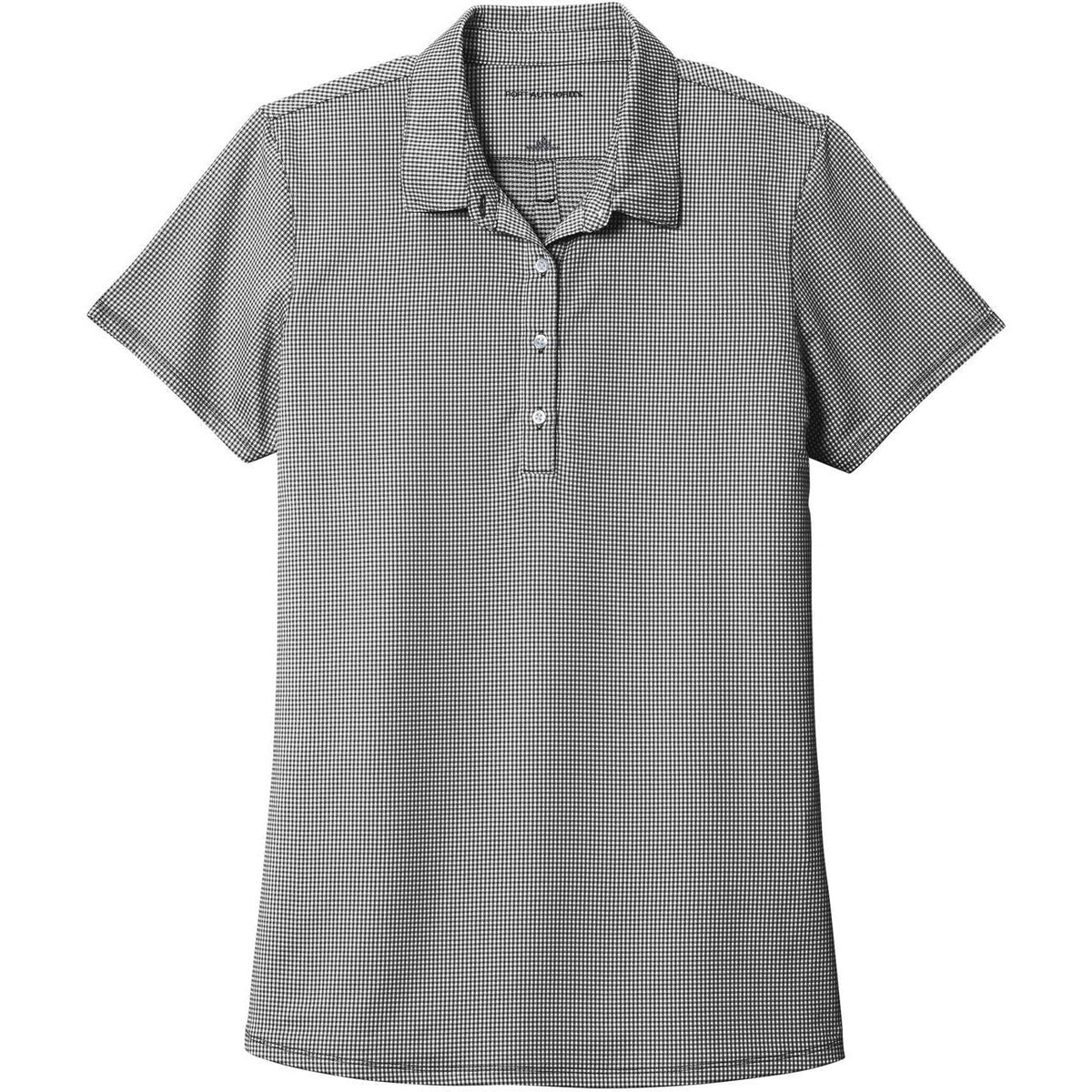 no-logo Port Authority Women's Gingham Polo-Active-Port Authority-Black/White-XS-Thread Logic
