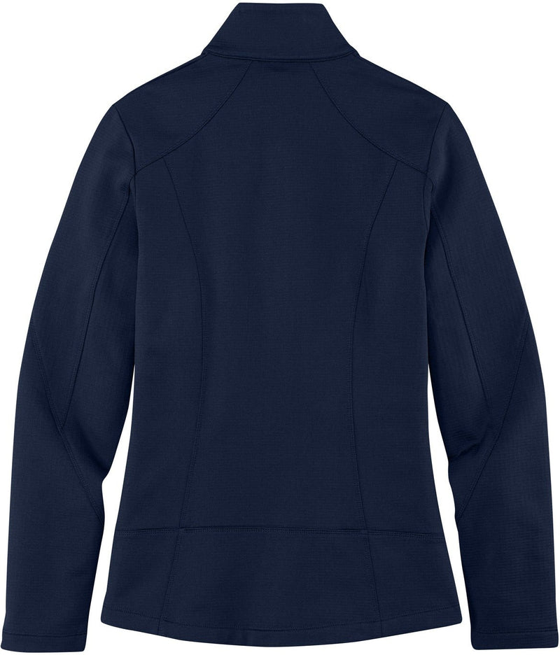 no-logo Port Authority Ladies Grid Fleece Jacket-Regular-Port Authority-Thread Logic