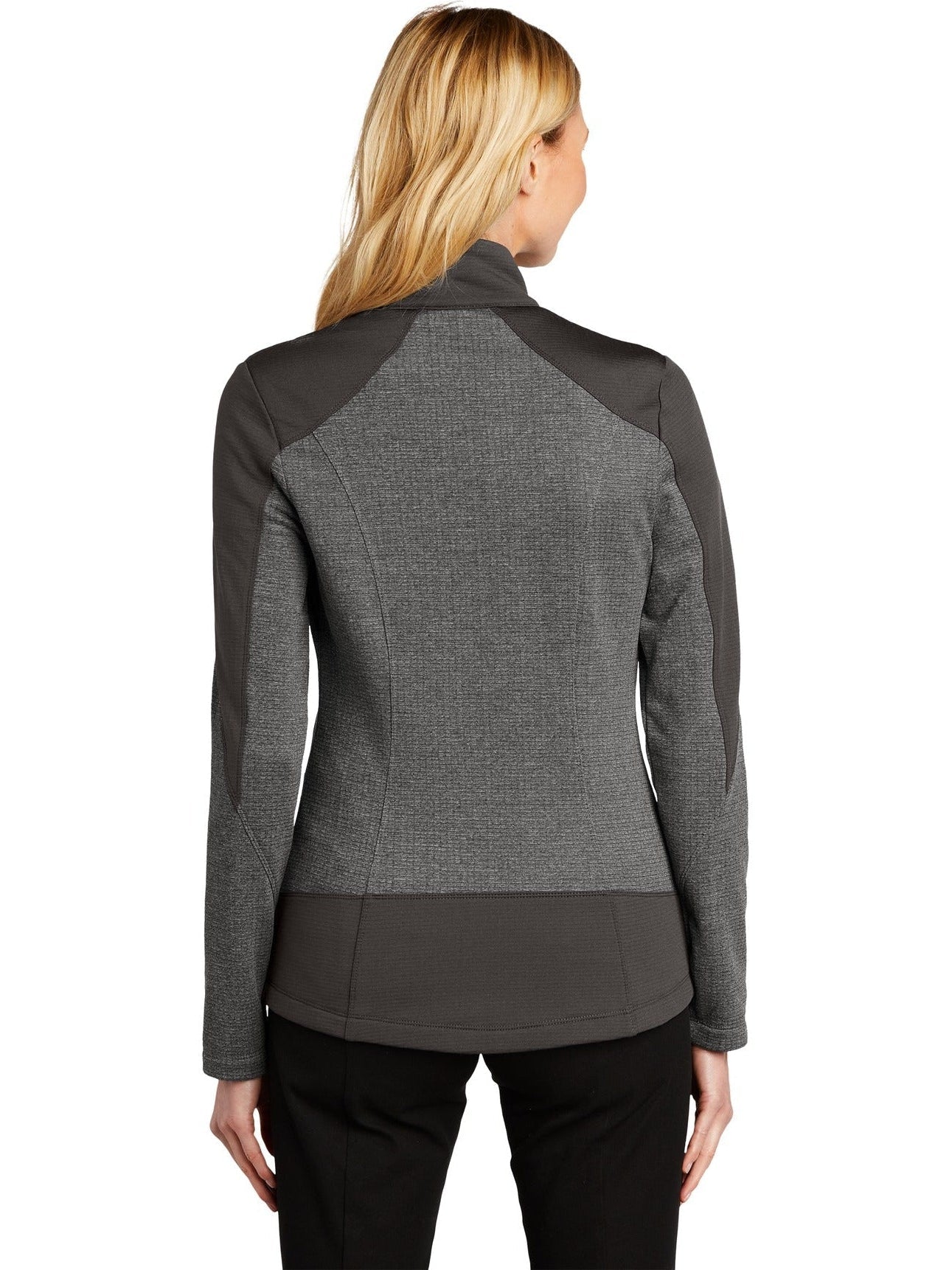 no-logo Port Authority Ladies Grid Fleece Jacket-Regular-Port Authority-Thread Logic