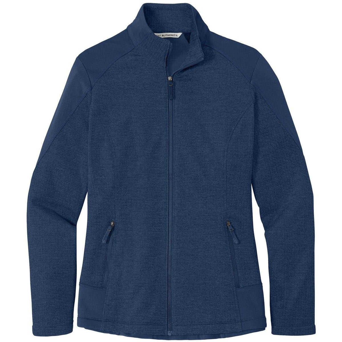 no-logo Port Authority Ladies Grid Fleece Jacket