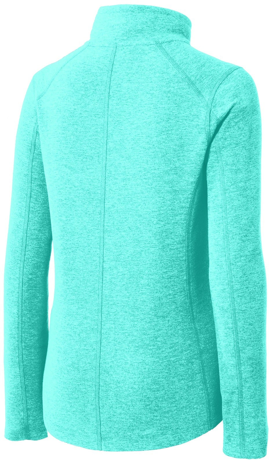 no-logo Port Authority Ladies Heather Microfleece Full-Zip Jacket-Regular-Port Authority-Thread Logic